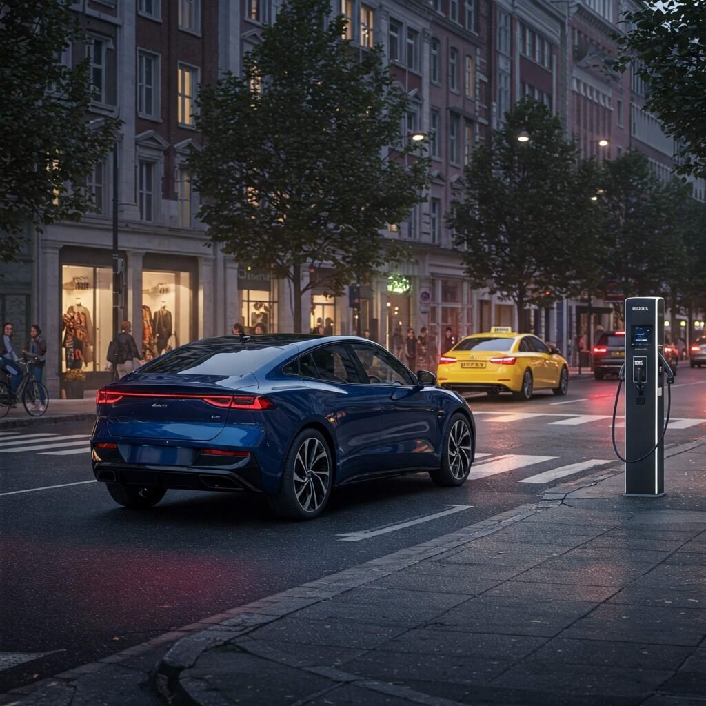 Electric Car City Charging