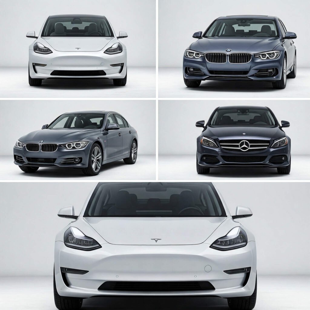"EV Front Profile Comparison"