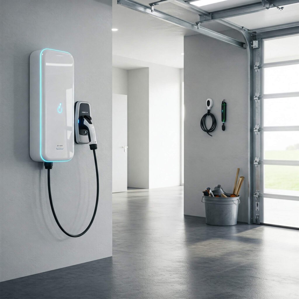 Home EV Charger in Garage
