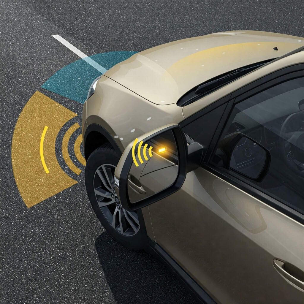 Blind Spot Alert: Concise and focuses on the key feature.