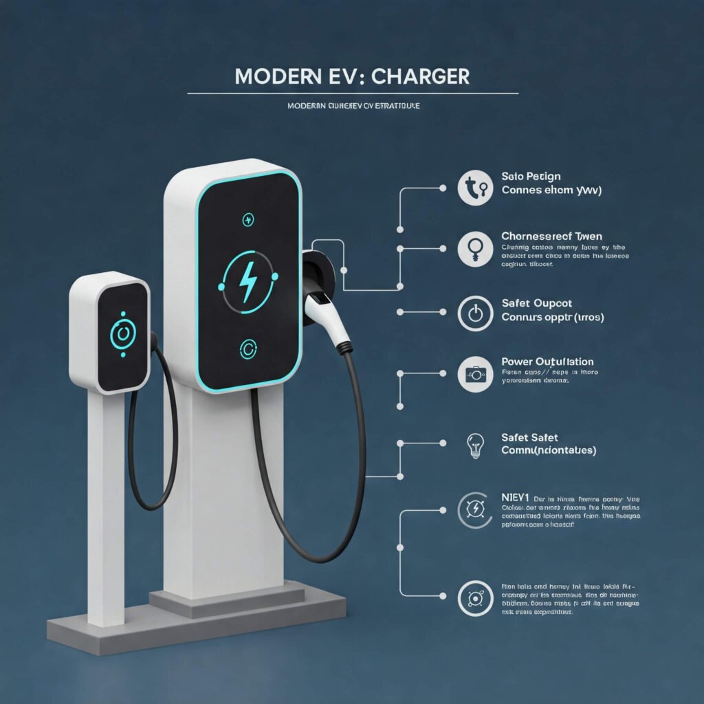 EV Charger Features Infographic