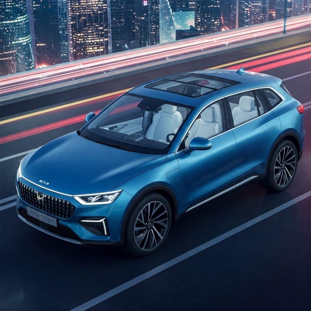 Futuristic Electric SUV Sunroof