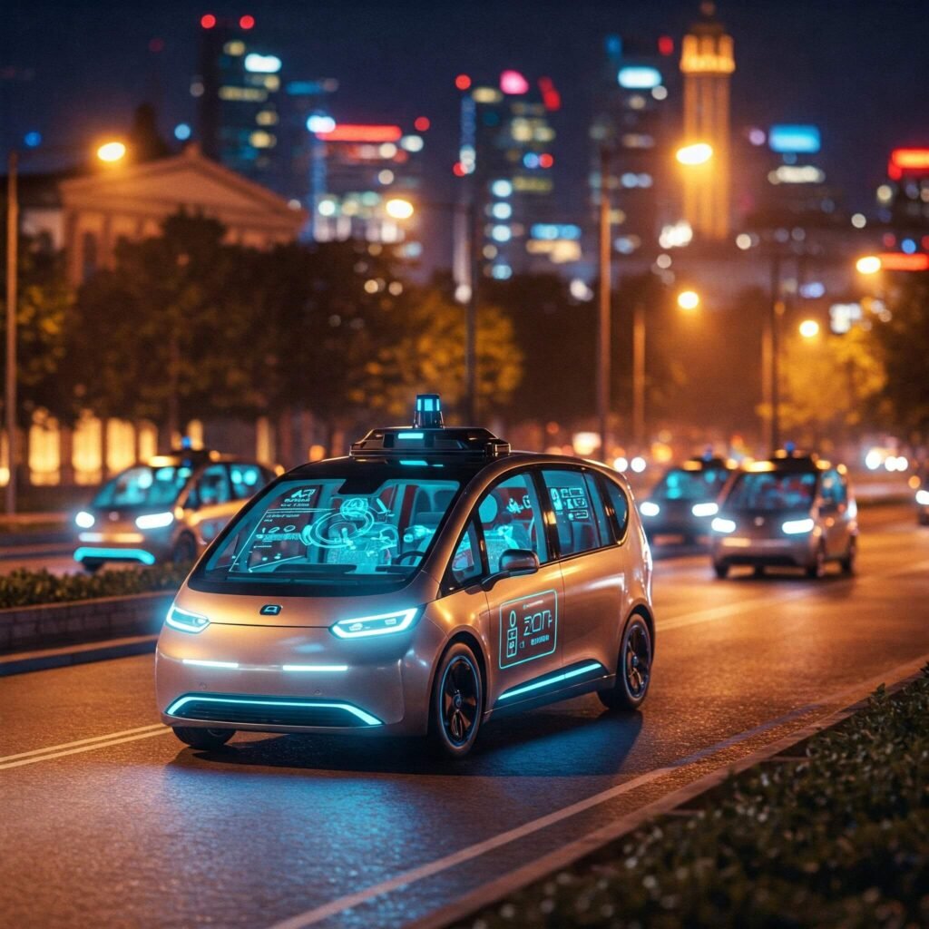 AI Car Sensors Closeup