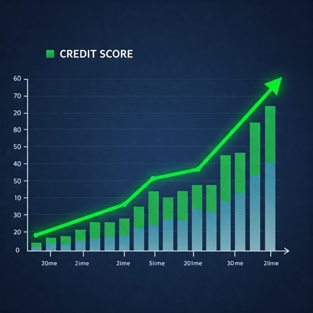 Credit Score Improvement Graph