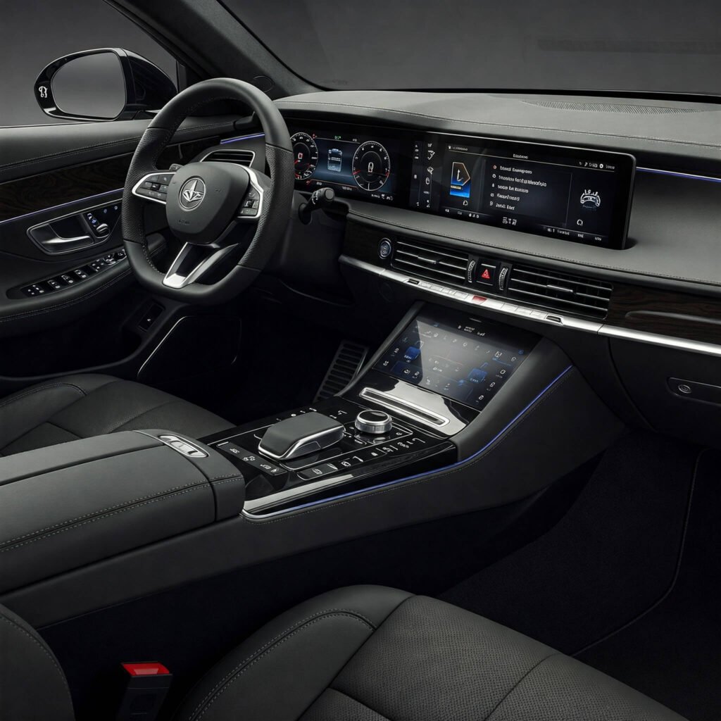 Luxury EV Interior Details