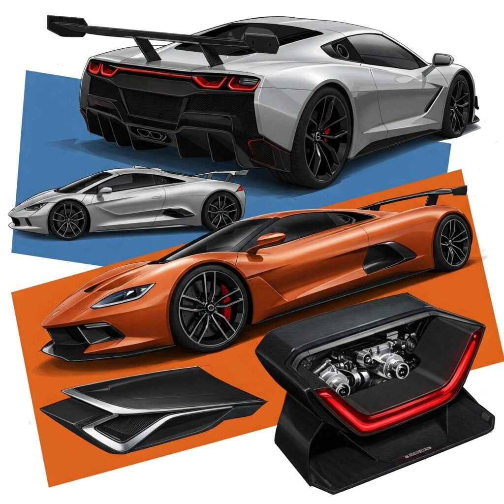 Exotic Car Collage