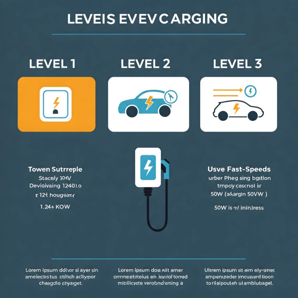 EV charging levels infographic