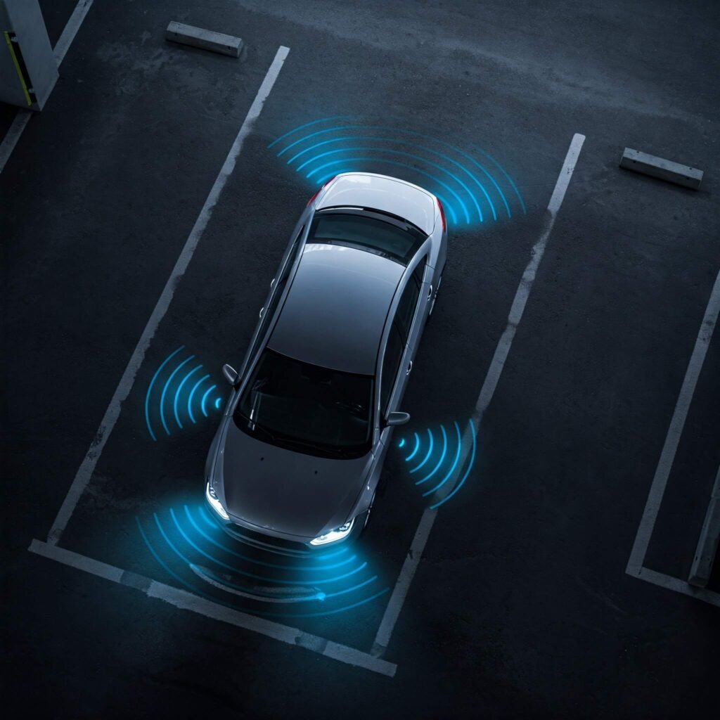 Parking Sensors Car: Concise and uses the key feature.
