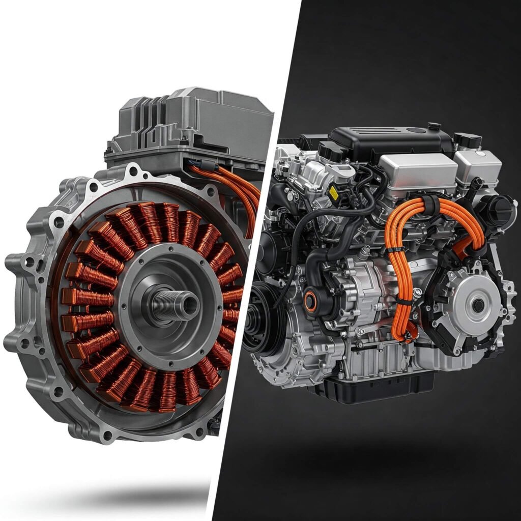 EV Motor vs Hybrid Powertrain