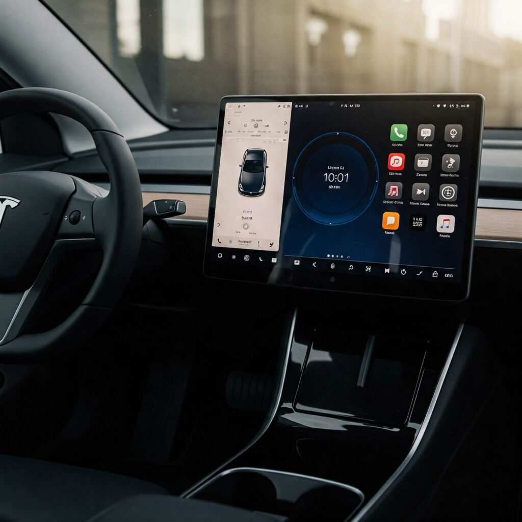 Tesla Model 3 Touchscreen Interior